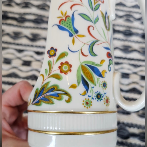 Vintage Lenox Nantucket Candle Holder Floral Print - Picture 4 of 7